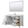 Custom image for White with Polished Chrome Trim / Giotto Quartz / 58