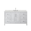 Custom image for White with Polished Chrome Trim / Giotto Quartz / No Mirror