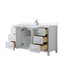Custom image for White with Polished Chrome Trim / White Quartz / No Mirror