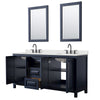 Custom image for Dark Blue with Matte Black Trim / Giotto Quartz / 24