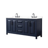 Custom image for Dark Blue with Matte Black Trim / White Cultured Marble / No Mirror