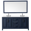 Custom image for Dark Blue with Matte Black Trim / White Quartz / 70
