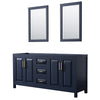 Custom image for Dark Blue with Brushed Gold Trim / 24