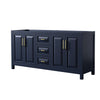 Custom image for Dark Blue with Brushed Gold Trim / No Mirror