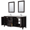 Custom image for Dark Espresso with Polished Chrome Trim / Giotto Quartz / 24