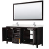 Custom image for Dark Espresso with Polished Chrome Trim / Giotto Quartz / 70