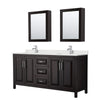 Custom image for Dark Espresso with Polished Chrome Trim / Giotto Quartz / Medicine Cabinets
