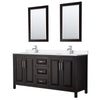 Custom image for Dark Espresso with Polished Chrome Trim / White Quartz / 24