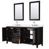 Custom image for Dark Espresso with Polished Chrome Trim / White Quartz / 24
