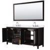 Custom image for Dark Espresso with Polished Chrome Trim / White Quartz / 70