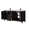 Custom image for Dark Espresso with Matte Black Trim / Giotto Quartz / No Mirror