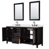 Custom image for Dark Espresso with Matte Black Trim / Giotto Quartz / 24