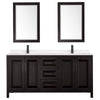 Custom image for Dark Espresso with Matte Black Trim / White Quartz / 24