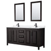 Custom image for Dark Espresso with Matte Black Trim / White Quartz / 24