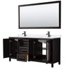 Custom image for Dark Espresso with Matte Black Trim / White Quartz / 70