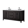 Custom image for Dark Espresso with Matte Black Trim / White Quartz / No Mirror
