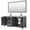 Custom image for Dark Gray with Matte Black Trim / Giotto Quartz / 70
