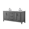Custom image for Dark Gray with Matte Black Trim / White Cultured Marble / No Mirror