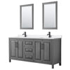 Custom image for Dark Gray with Matte Black Trim / White Quartz / 24
