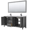 Custom image for Dark Gray with Matte Black Trim / White Quartz / 70