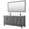 Custom image for Dark Gray with Matte Black Trim / White Quartz / 70