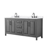 Custom image for Dark Gray with Matte Black Trim / White Quartz / No Mirror