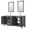 Custom image for Dark Gray with Polished Chrome Trim / White Quartz / 24