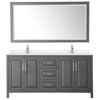 Custom image for Dark Gray with Polished Chrome Trim / White Quartz / 70