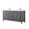 Custom image for Dark Gray with Polished Chrome Trim / White Quartz / No Mirror