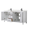 Custom image for White with Matte Black Trim / Giotto Quartz / No Mirror