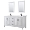 Custom image for White with Matte Black Trim / White Quartz / 24