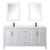 Custom image for White with Matte Black Trim / White Quartz / Medicine Cabinets