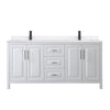 Custom image for White with Matte Black Trim / White Quartz / No Mirror