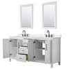 Custom image for White with Matte Black Trim / White Quartz / 24
