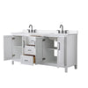 Custom image for White with Matte Black Trim / White Quartz / No Mirror