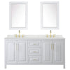 Custom image for White with Brushed Gold Trim / Giotto Quartz / 24