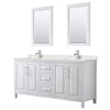 Custom image for White with Polished Chrome Trim / Giotto Quartz / 24