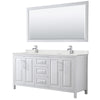 Custom image for White with Polished Chrome Trim / Giotto Quartz / 70