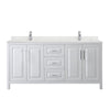 Custom image for White with Polished Chrome Trim / Giotto Quartz / No Mirror