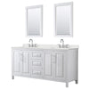 Custom image for White with Polished Chrome Trim / Giotto Quartz / 24