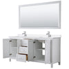 Custom image for White with Polished Chrome Trim / White Quartz / 70