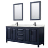 Custom image for Dark Blue with Matte Black Trim / Giotto Quartz / 24