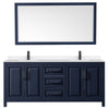 Custom image for Dark Blue with Matte Black Trim / White Quartz / 70