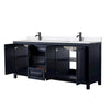 Custom image for Dark Blue with Matte Black Trim / White Quartz / No Mirror