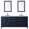 Custom image for Dark Blue with Matte Black Trim / White Quartz / 24