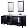 Custom image for Dark Blue with Matte Black Trim / White Quartz / 24