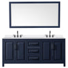 Custom image for Dark Blue with Matte Black Trim / White Quartz / 70