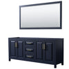 Custom image for Dark Blue with Brushed Gold Trim / 70
