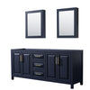 Custom image for Dark Blue with Brushed Gold Trim / Medicine Cabinets
