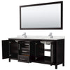 Custom image for Dark Espresso with Polished Chrome Trim / Giotto Quartz / 70